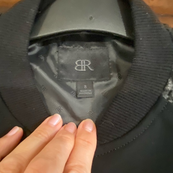 Banana Republic Black Bomber Style Jacket - Picture 2 of 6